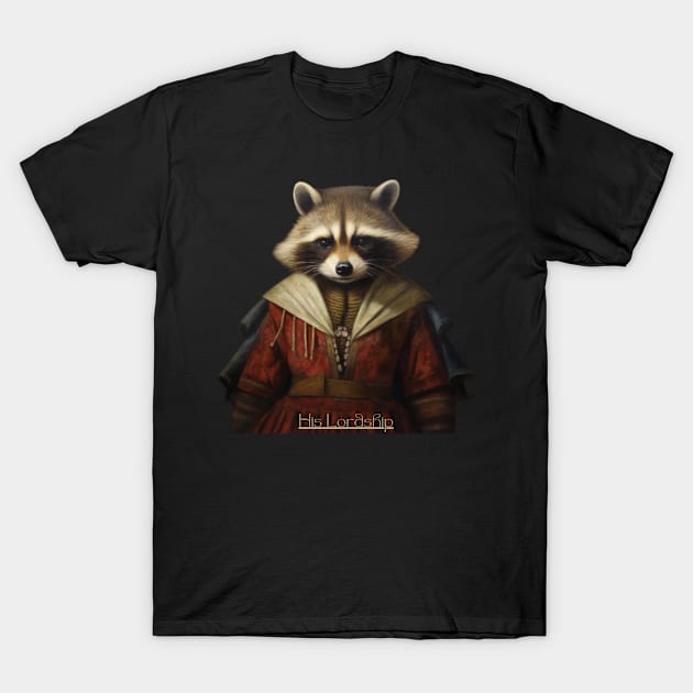 His Lordship - Sir Raccoon T-Shirt by ThatSimply!